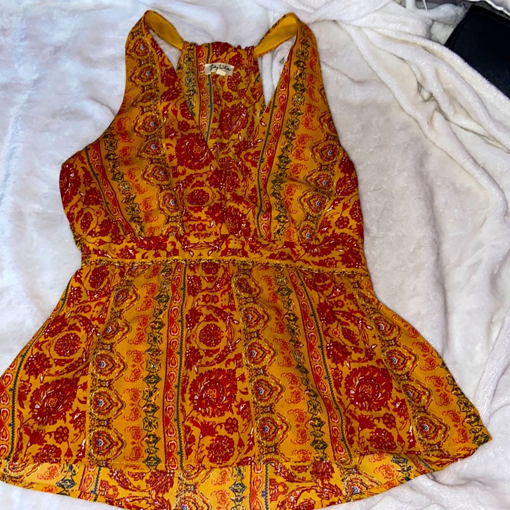 V neck tank top blouse